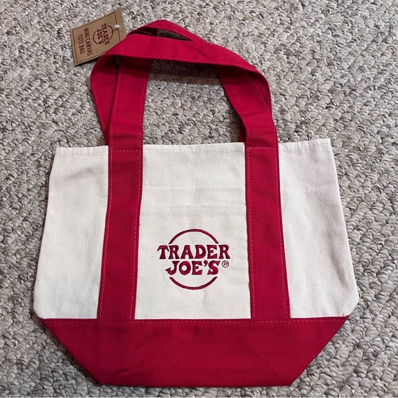 NEW Trader Joe’s Mini Tote Bag SET of Four- Viral Limited Edition- Almost Gone!! - Picture 8 of 12